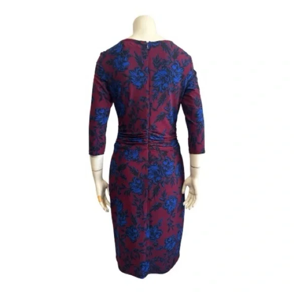 Lauren Ralph Lauren Ruched Dress | Bold Floral | Work to Dinner Chic | Women’s 4 - Picture 6 of 15